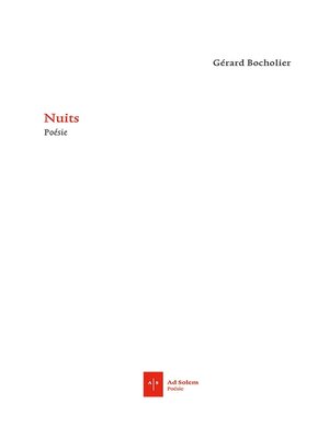 cover image of Nuits